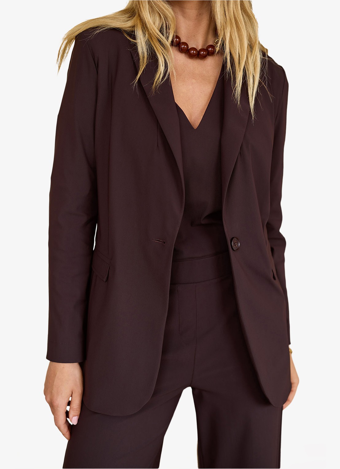 Studio Anneloes Blazer met klepzakken - detail 2 bruin