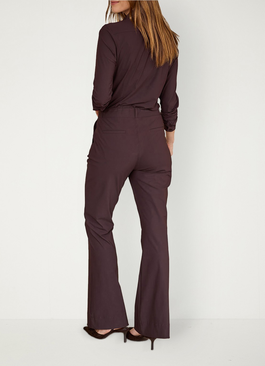 Studio Anneloes Blouse met kraag - detail 5 bruin
