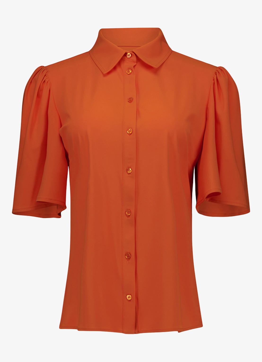 Studio Anneloes Blouse met pofmouw - voorkant orange