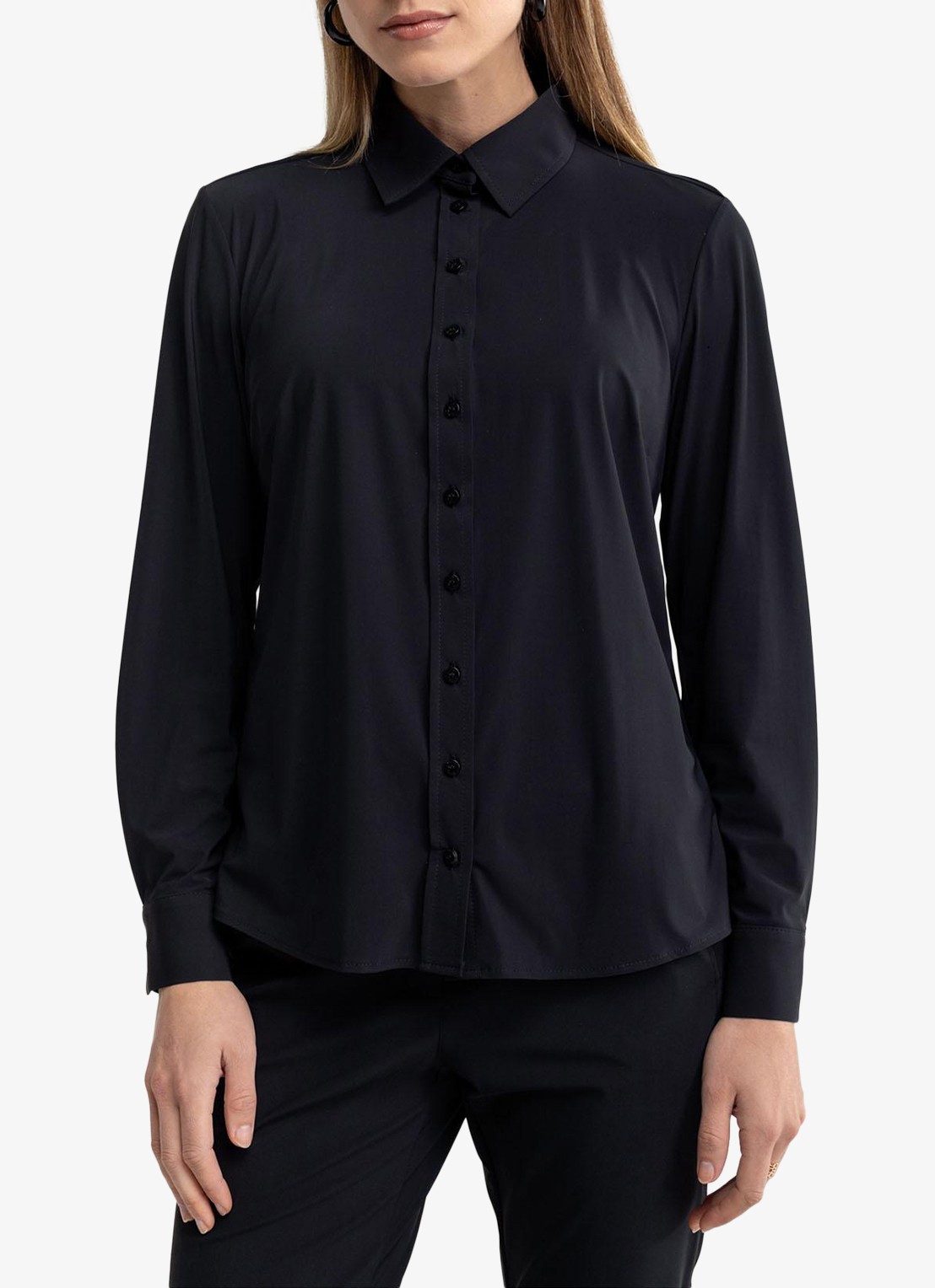 Studio Anneloes Bobby blouse met ballonmouw - detail zwart