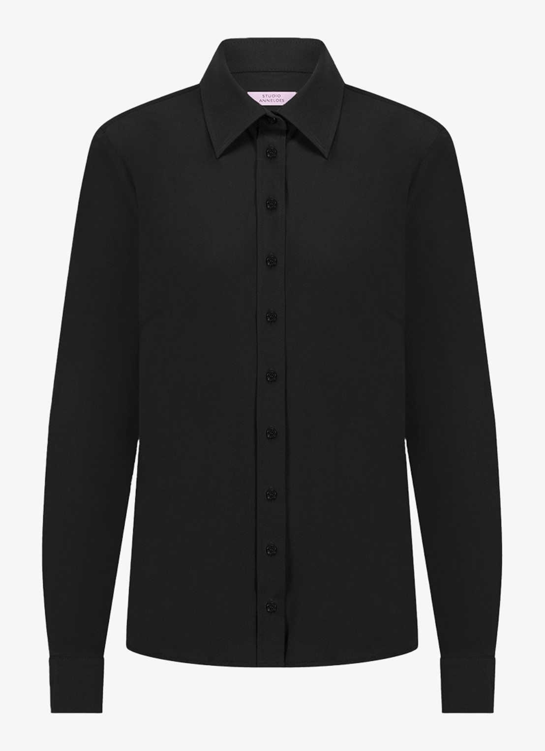 Studio Anneloes Bobby blouse met ballonmouw - voorkant 4 zwart