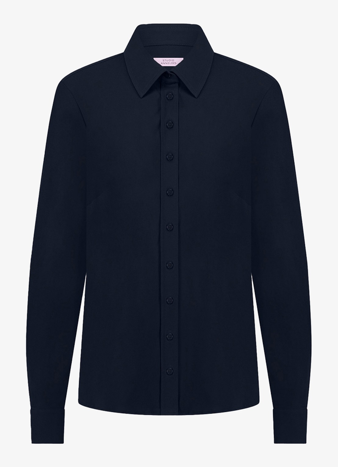 Studio Anneloes Bobby blouse met ballonmouw - voorkant donkerblauw