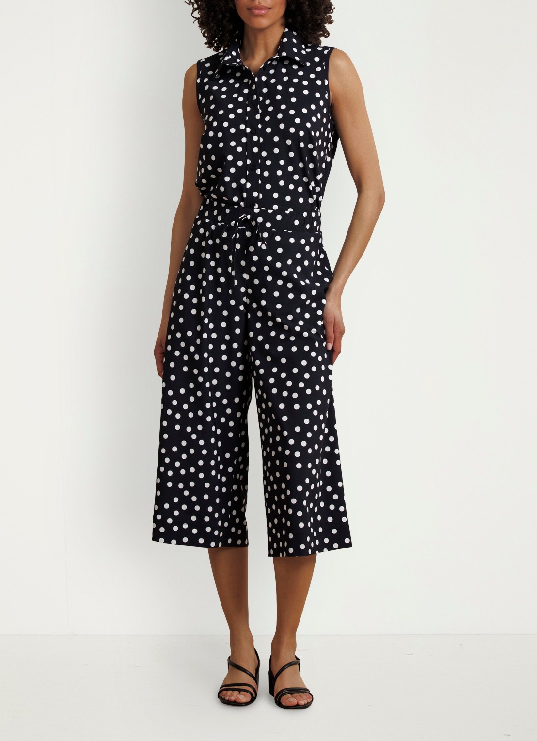 Studio Anneloes Bobby Dot mouwloze blouse met stippenstrip - voorkant 3 multicolor