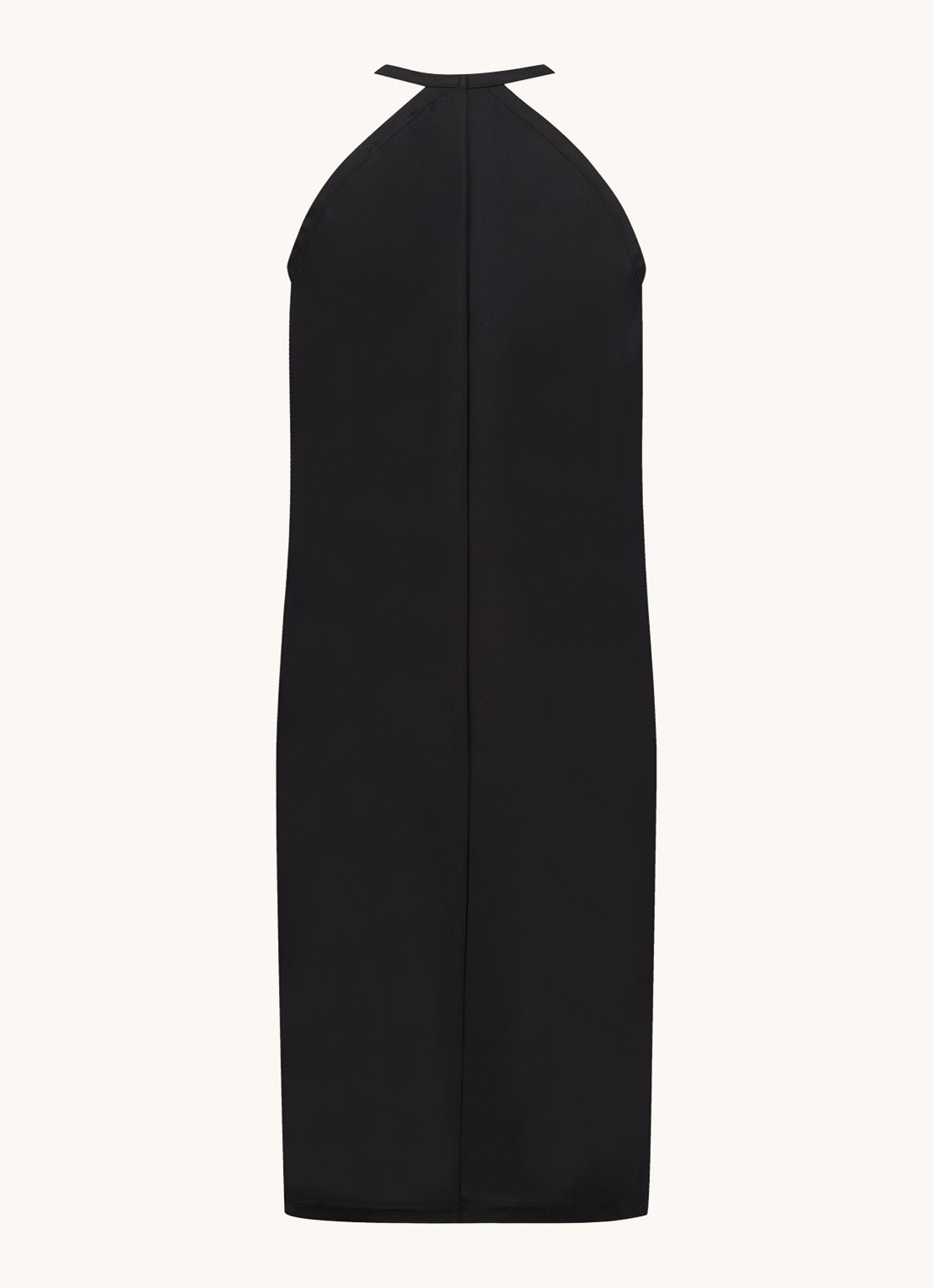 Studio Anneloes Carla mini halterjurk van travelstof - achterkant zwart