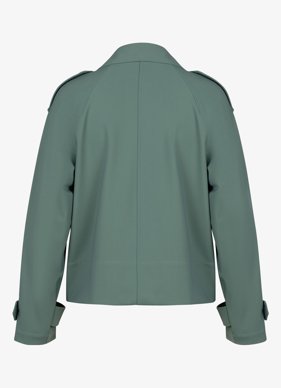 Studio Anneloes Cato trenchcoat met steekzakken - detail 4 groen
