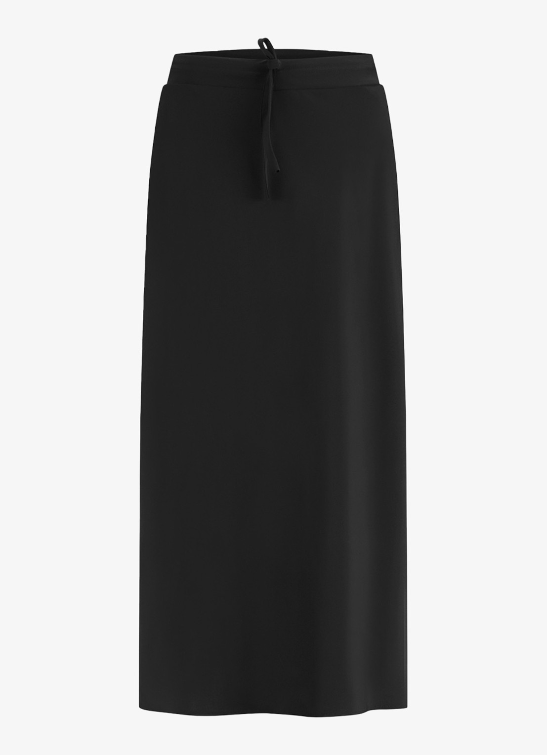 Studio Anneloes Chloe midi rok van travelstof - voorkant zwart