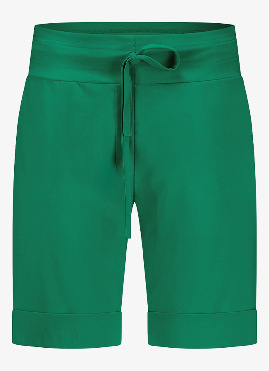Studio Anneloes City high waist loose fit korte broek  - voorkant groen