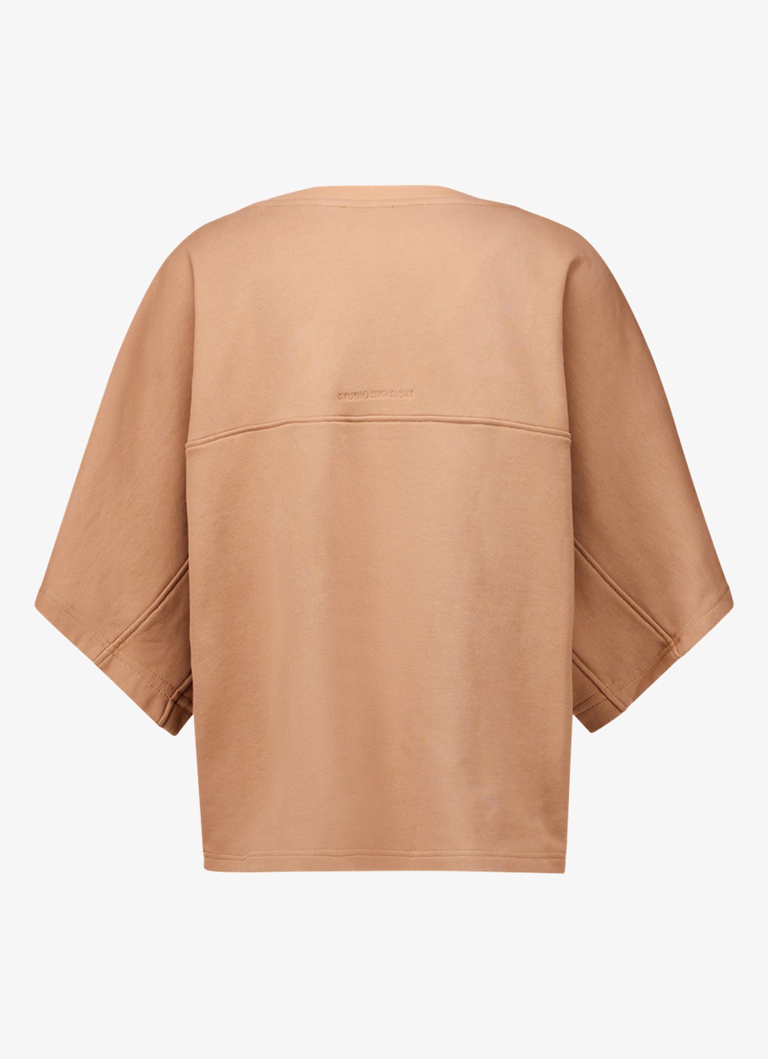 Studio Anneloes Costa sweatvest met V-hals - achterkant 2 camel