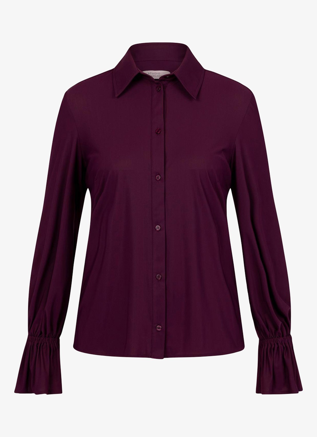 Studio Anneloes Duna blouse met trompetmouw - voorkant 2 bruin