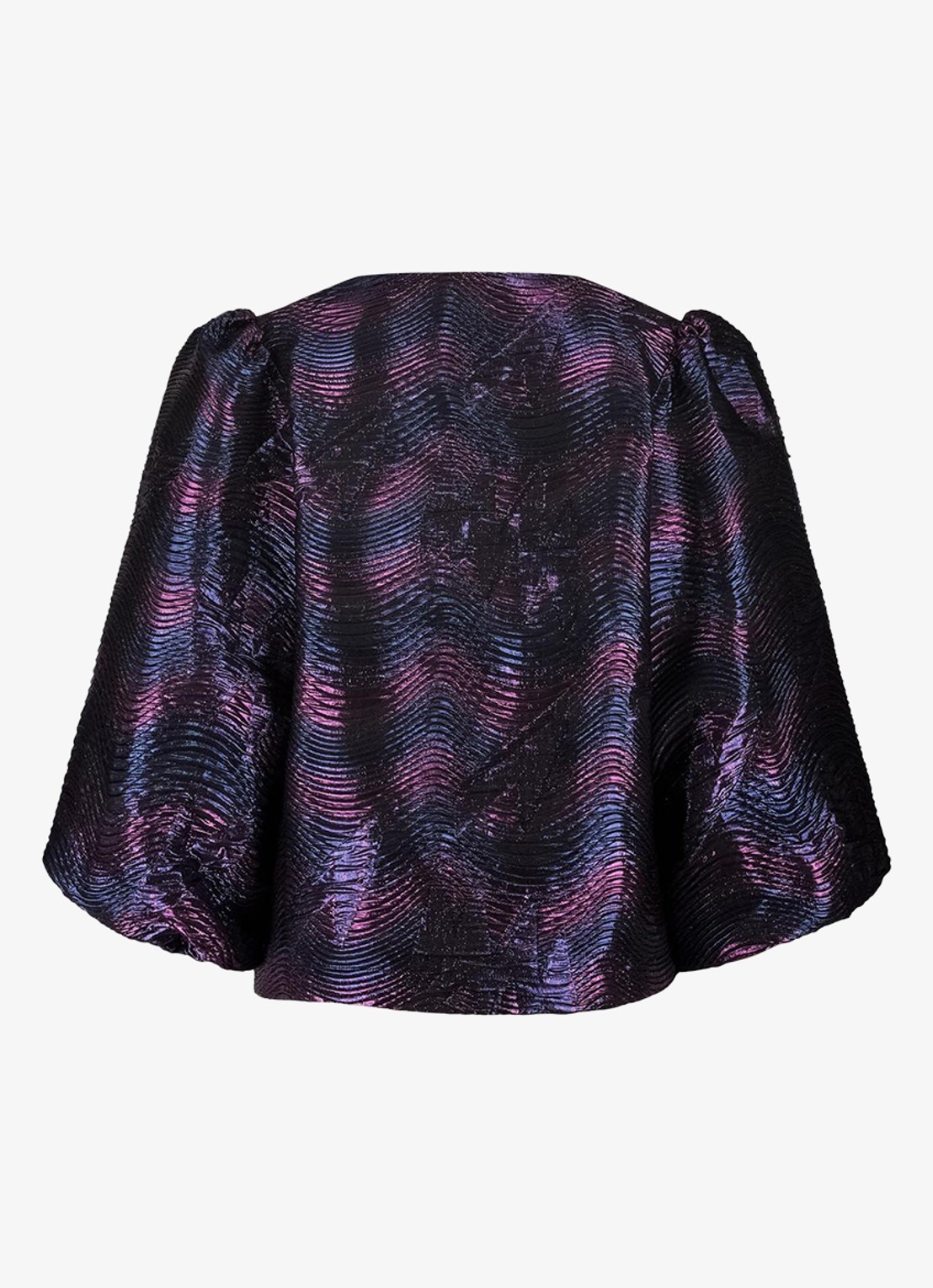 Studio Anneloes Eliza top met grafische print - achterkant 2 blauw