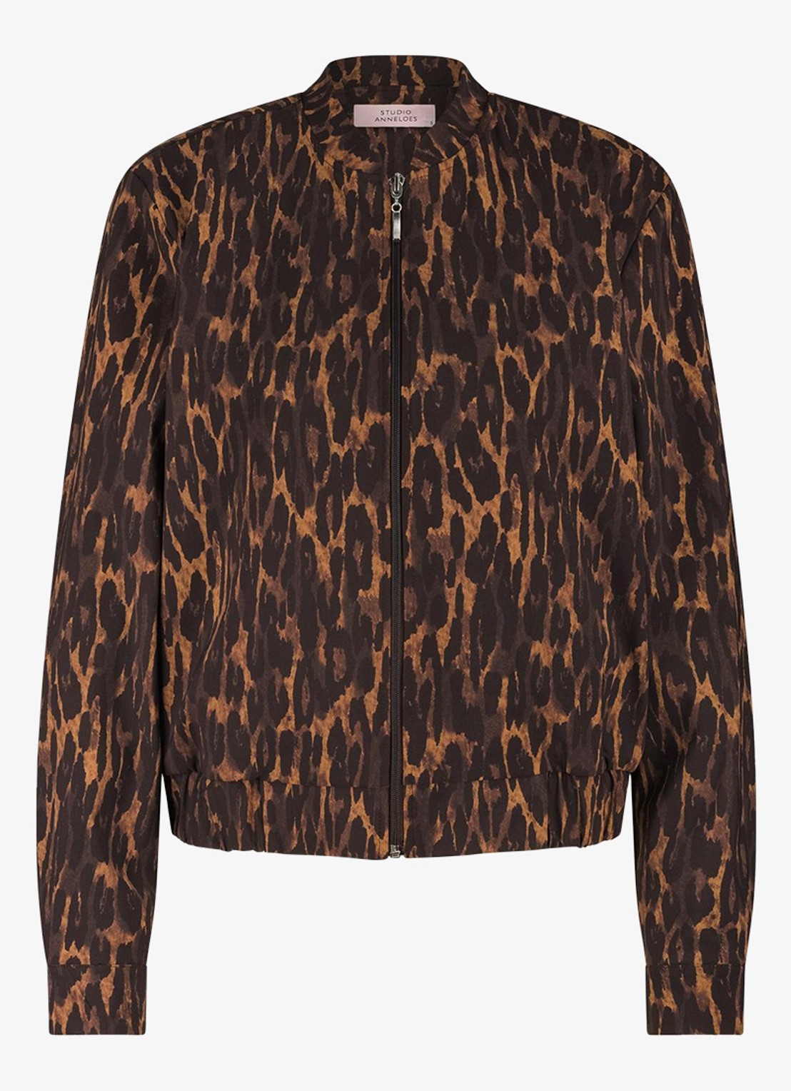Studio Anneloes Elliot bomberjack met dierenprint - voorkant 4 oranjebruin