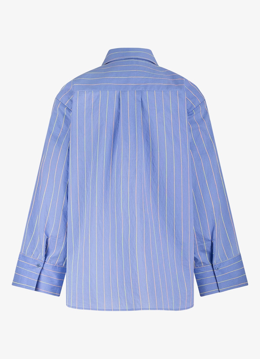 Studio Anneloes Erin blouse met streepprint - achterkant blauw