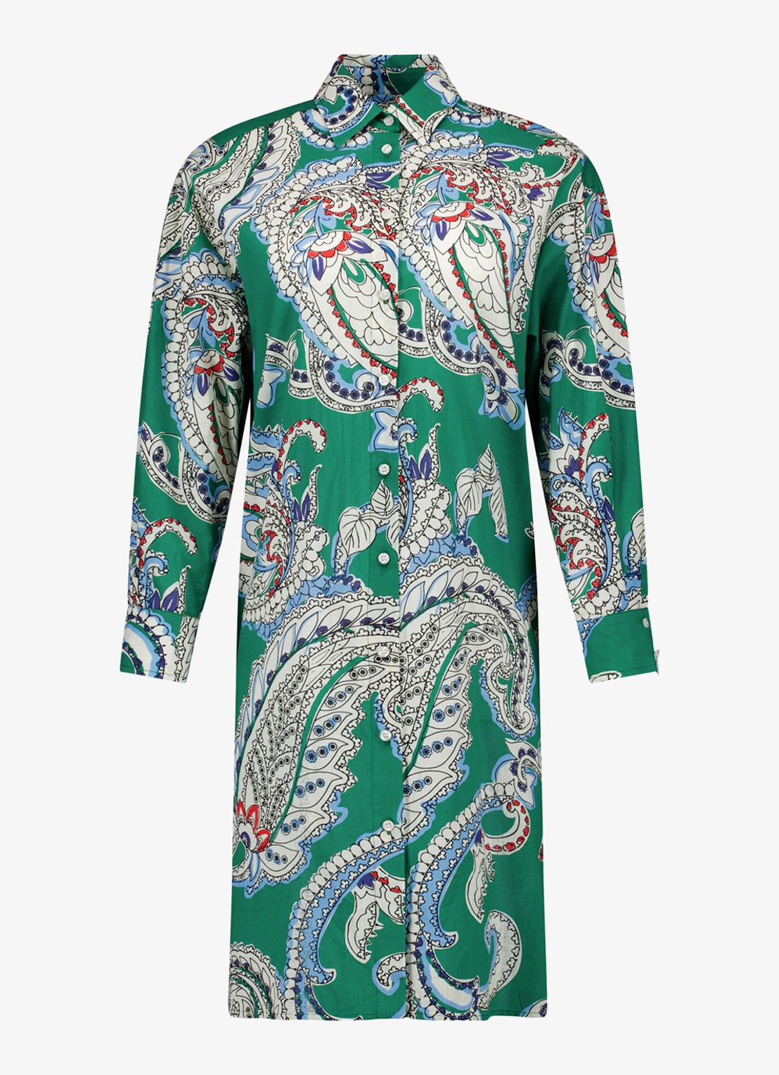 Studio Anneloes Esti blouse met paisley dessin - voorkant 2 groen