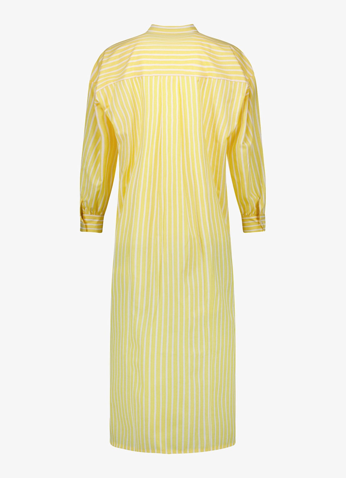 Studio Anneloes Esti midi blousejurk met streepprint - achterkant geel