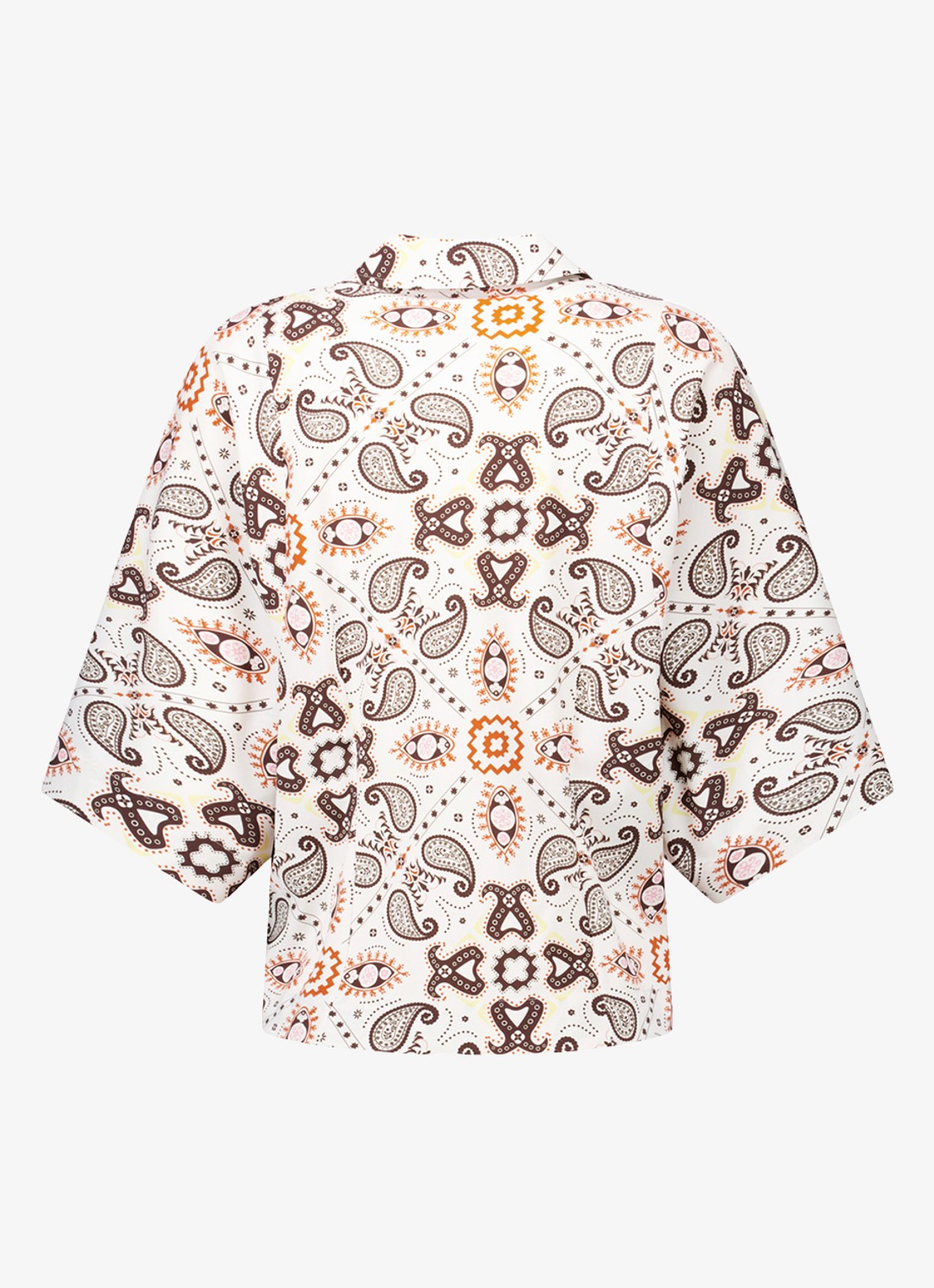 Studio Anneloes Fabienne blouse met paisley print - achterkant creme