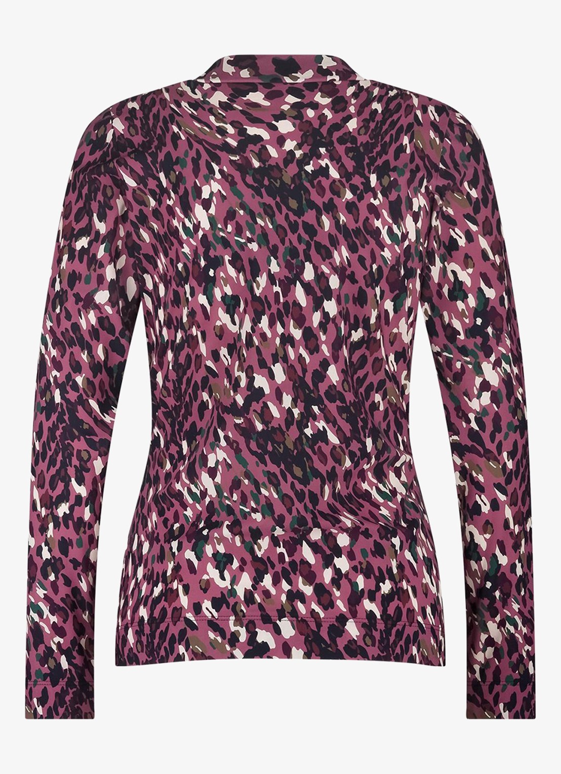 Studio Anneloes Faith top met luipaardprint - achterkant 2 donkerroze