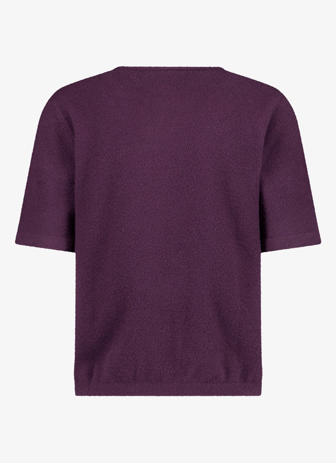 Studio Anneloes Felica fijngebreide pullover met ronde hals - achterkant paars