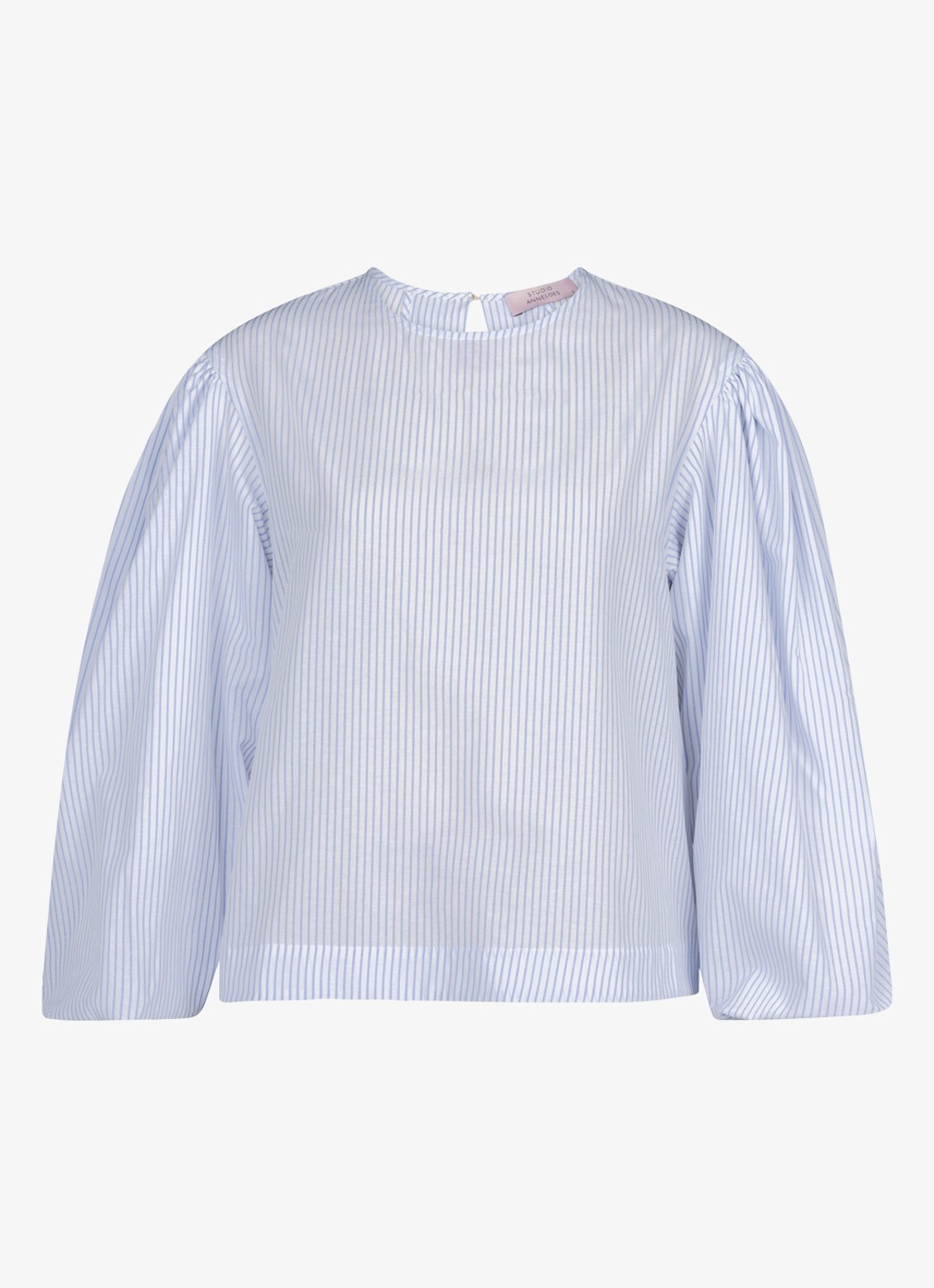 Studio Anneloes Florence top met ballon mouw - voorkant 3 blauw