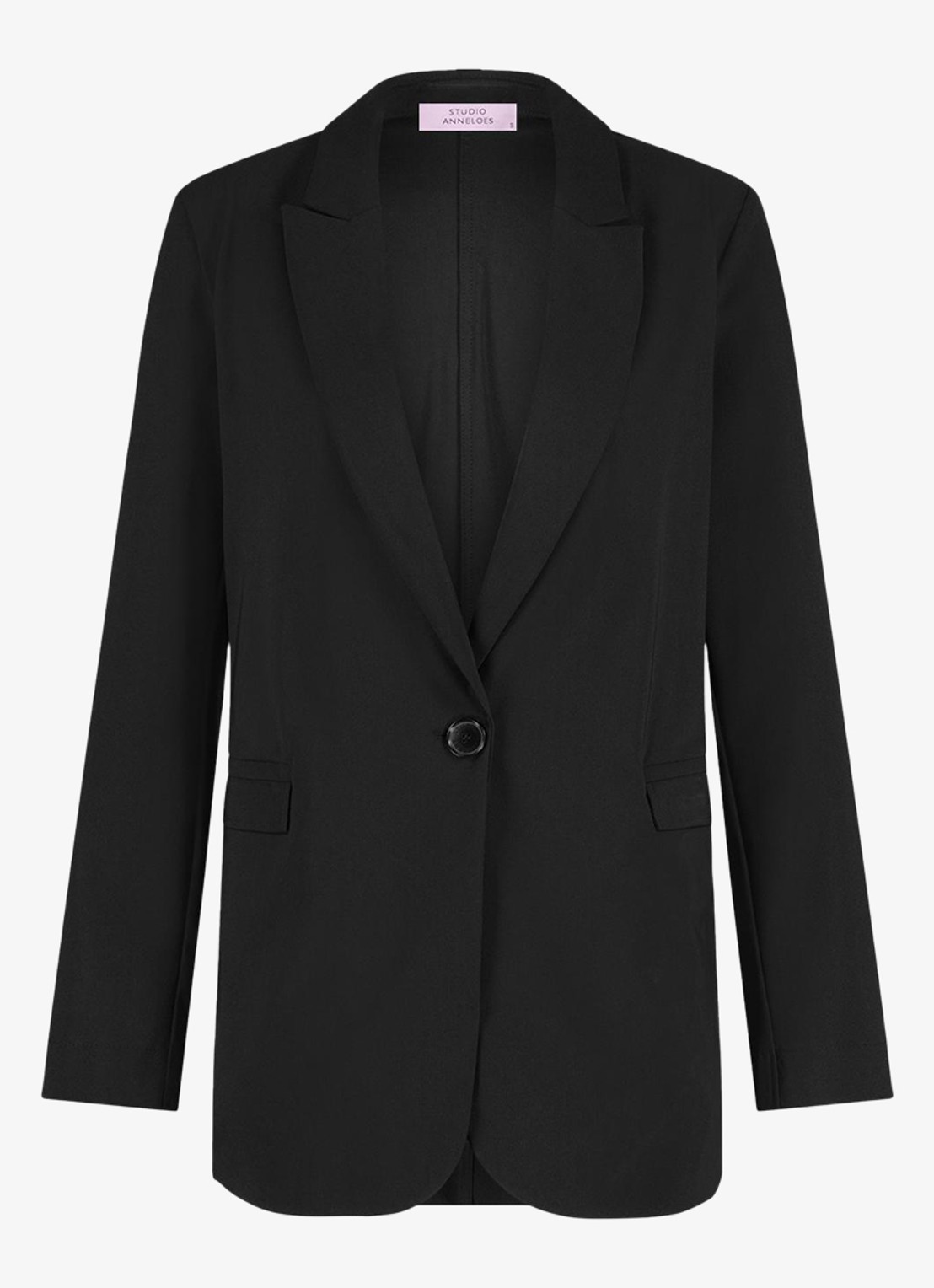 Studio Anneloes Fran blazer met klepzakken - voorkant 4 donkerblauw