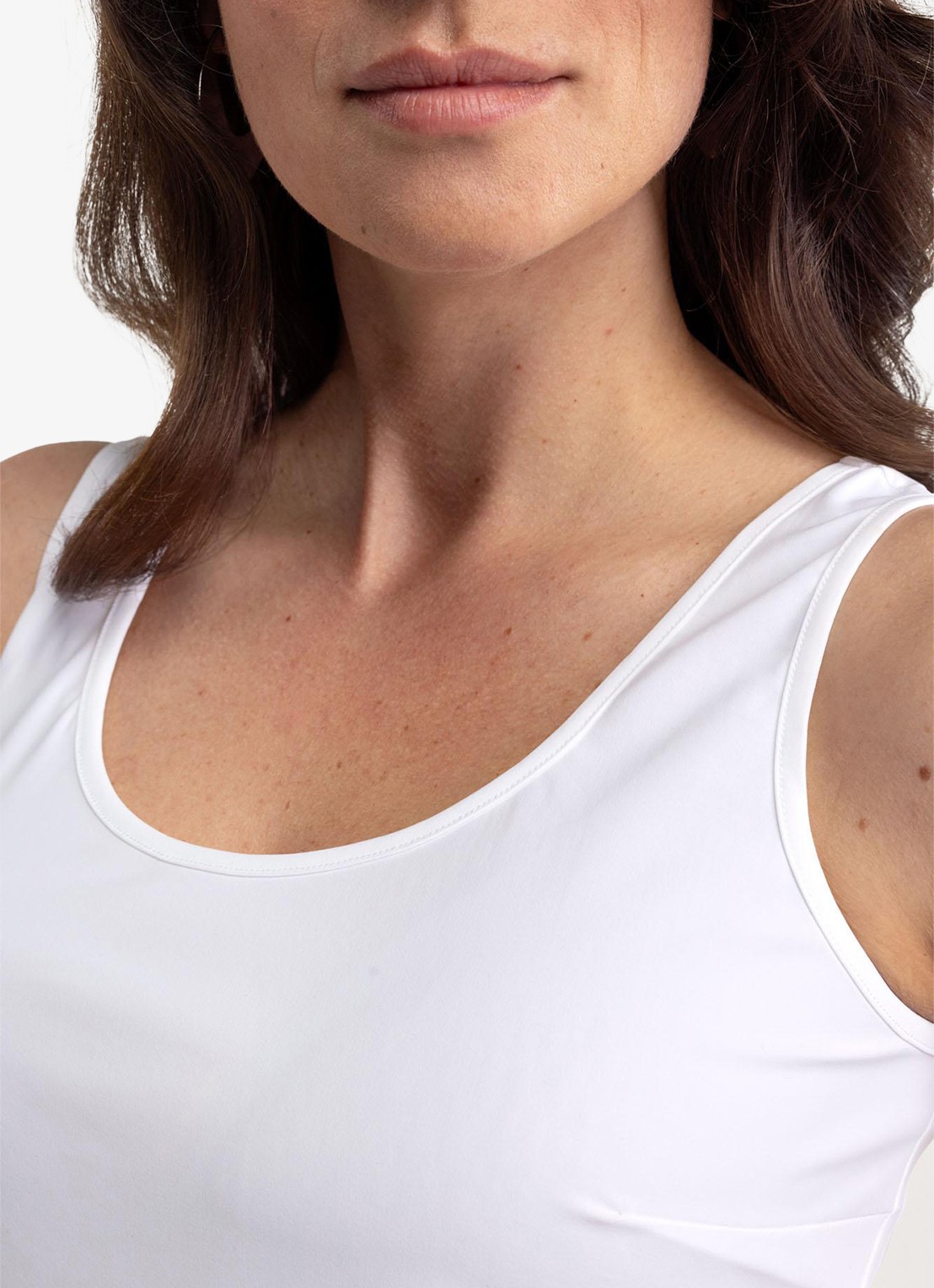 Studio Anneloes Fran tanktop met stretch - detail 2 blauw