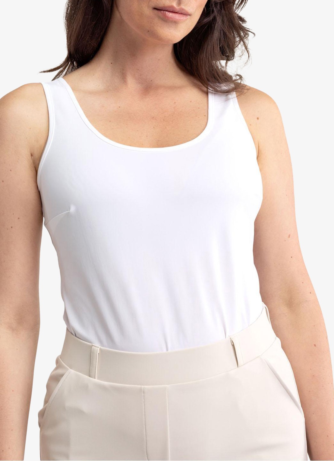 Studio Anneloes Fran tanktop met stretch - detail 3 blauw