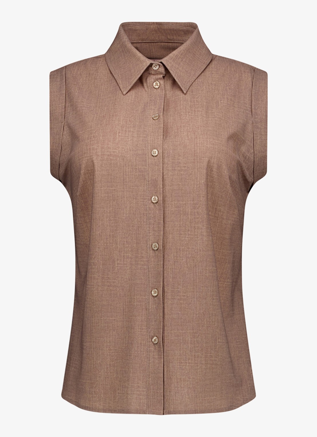 Studio Anneloes Georgie blouse  - voorkant 2 lichtbruin
