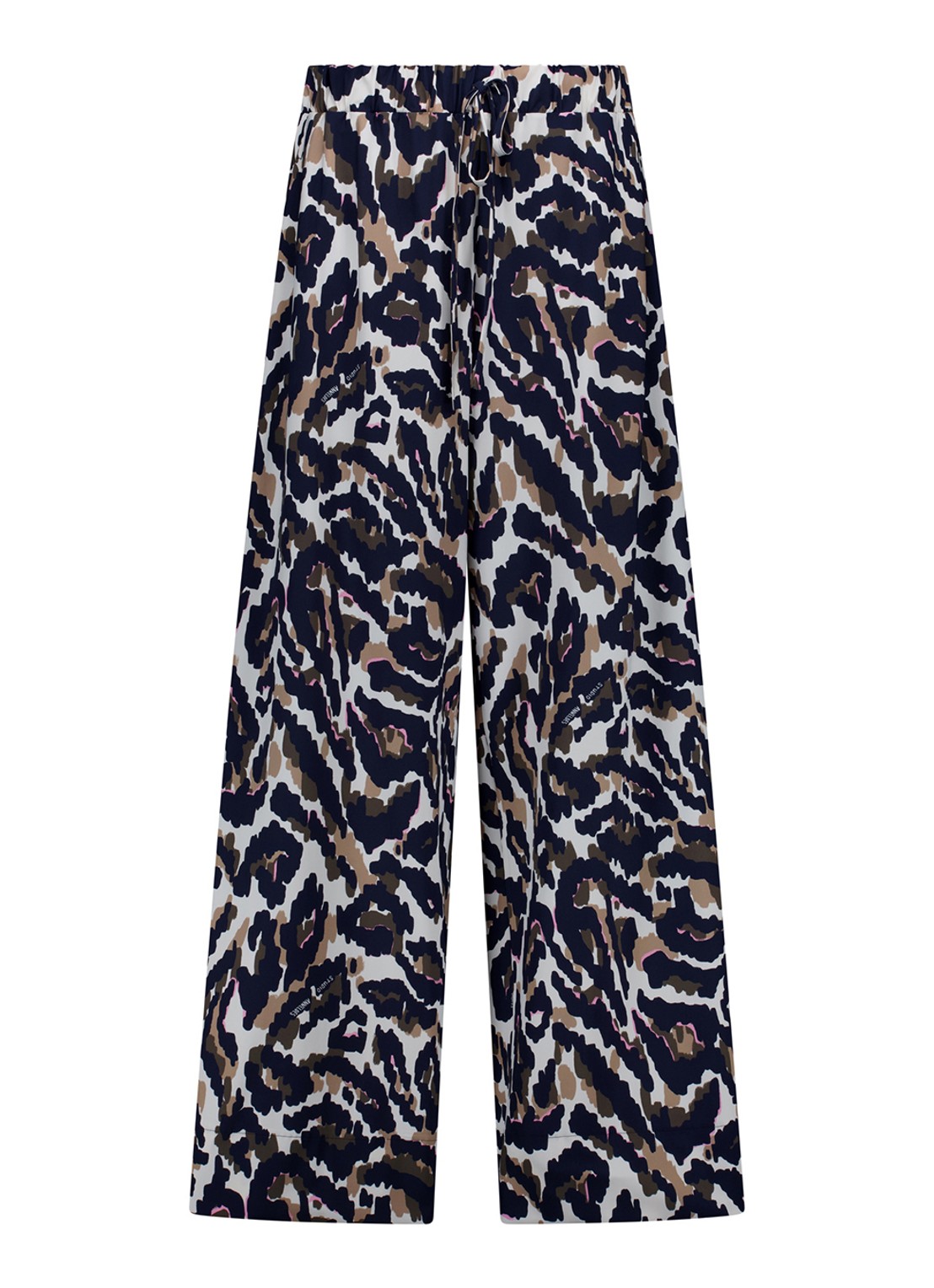 Studio Anneloes Grace broek met panterprint - voorkant 2 donkerbruin