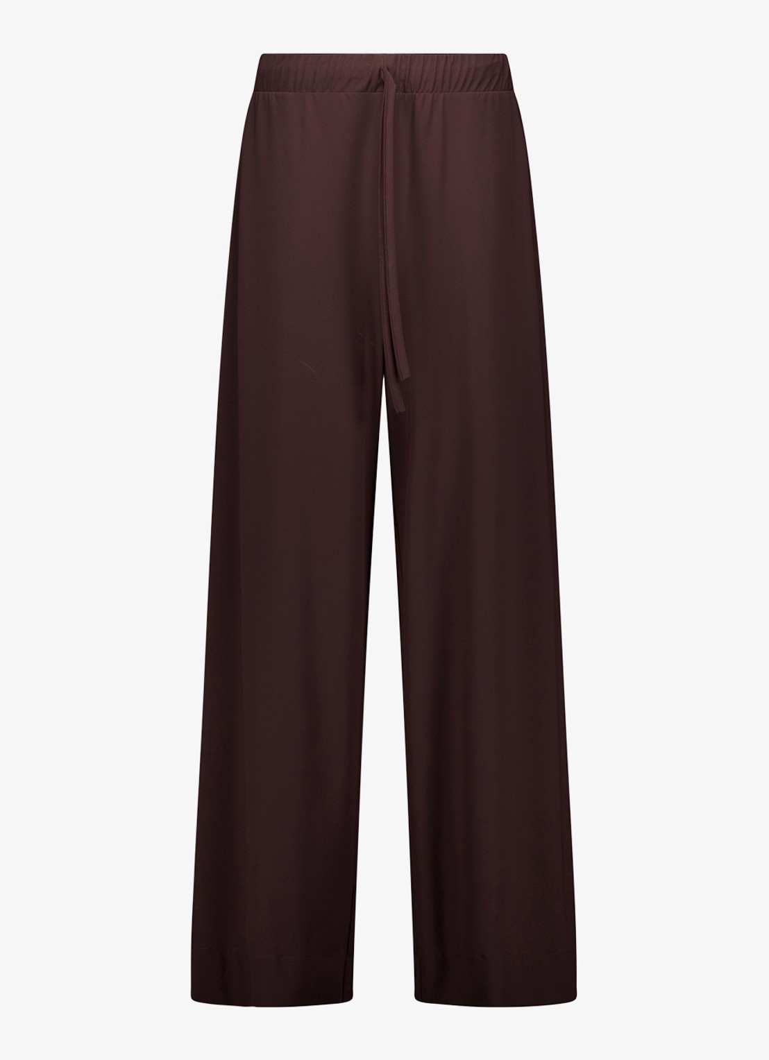 Studio Anneloes Grace high waist wide fit broek met steekzakken - voorkant bruin