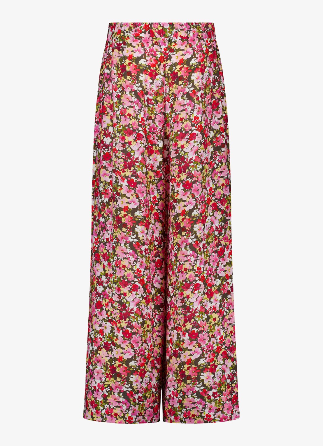 Studio Anneloes Grace high waist wide fit pantalon met bloemenprint - achterkant 2 multicolor