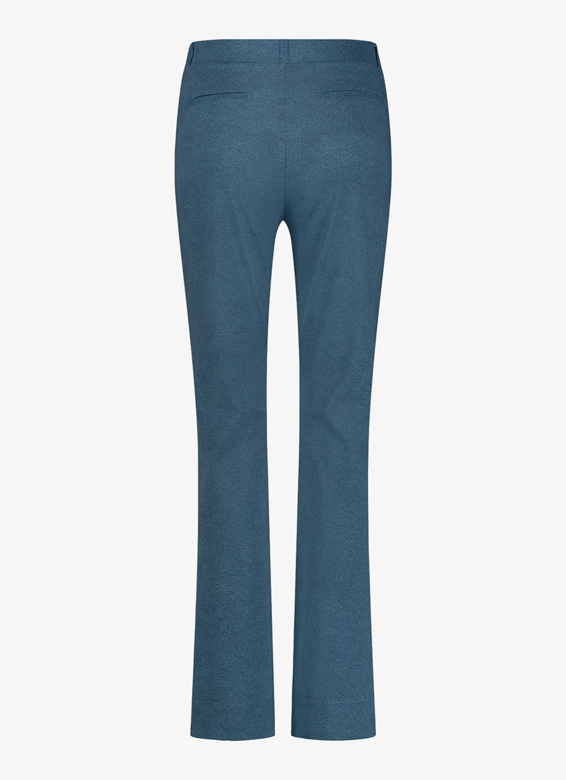 Studio Anneloes High waist flared fit broek met gemêleerd dessin - detail 2 indigo
