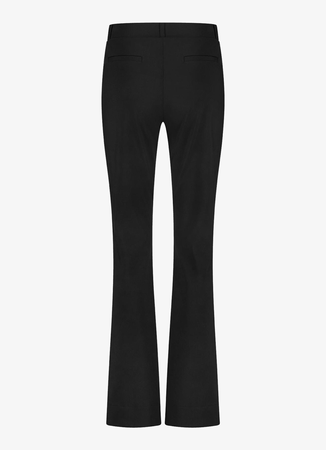 Studio Anneloes High waist flared fit broek met steekzakken - detail 5 zwart