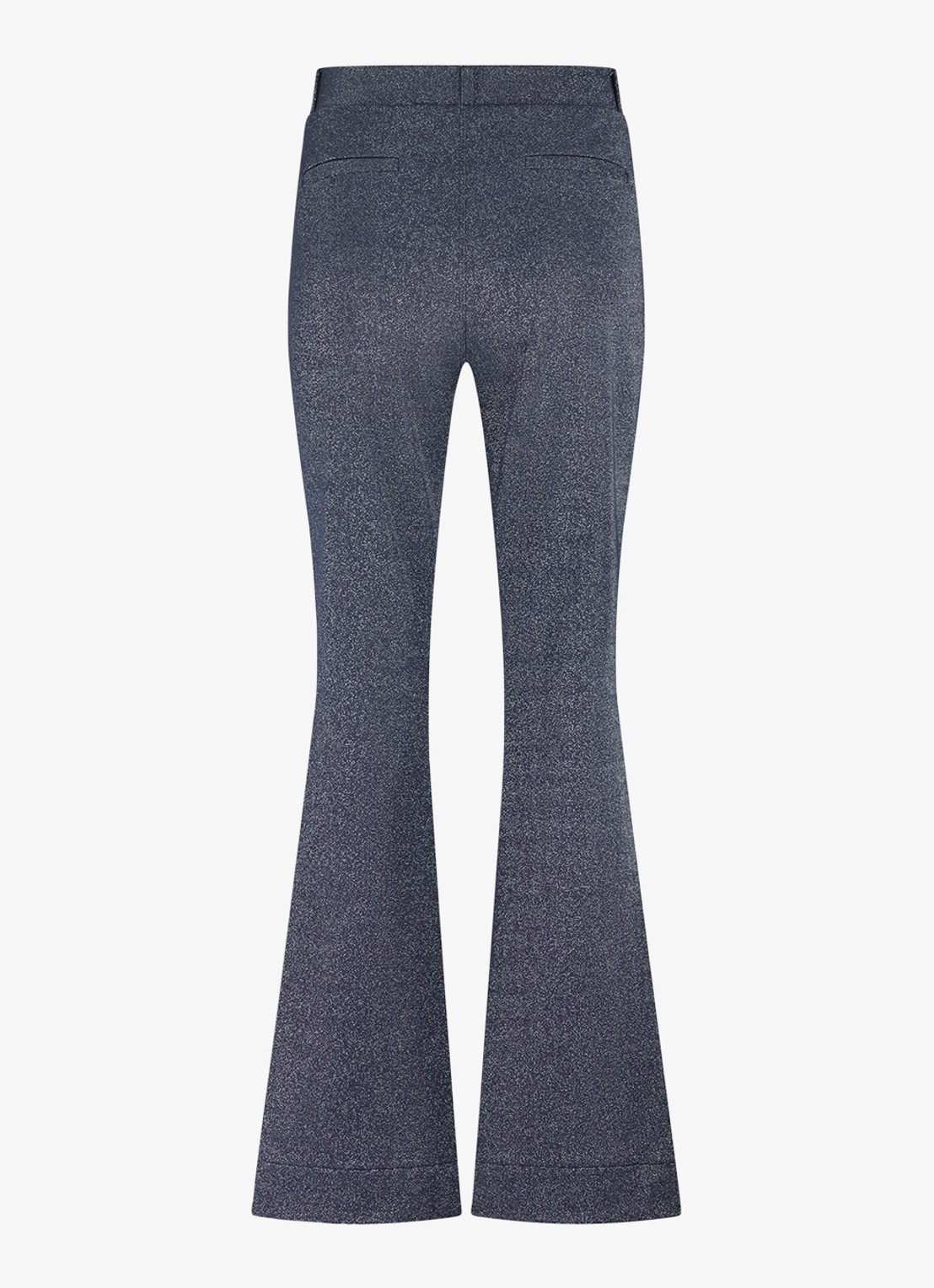 Studio Anneloes High waist loose fit pantalon met lurex - achterkant blauwgrijs