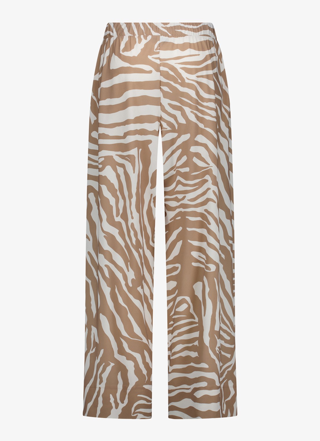 Studio Anneloes High waist wide fit pantalon met steekzakken - achterkant lichtbruin