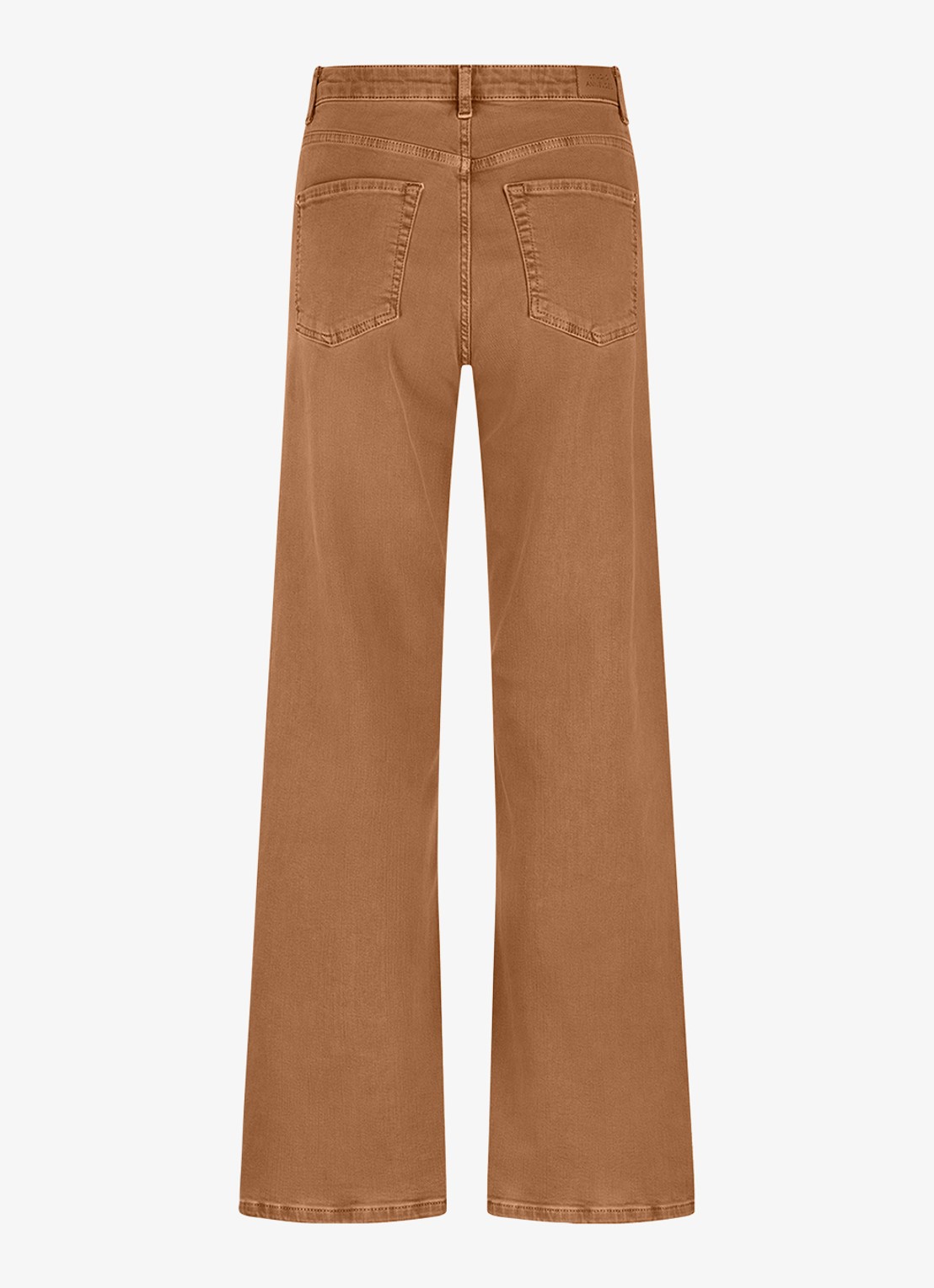Studio Anneloes High waist wide leg jeans met steekzakken - achterkant camel