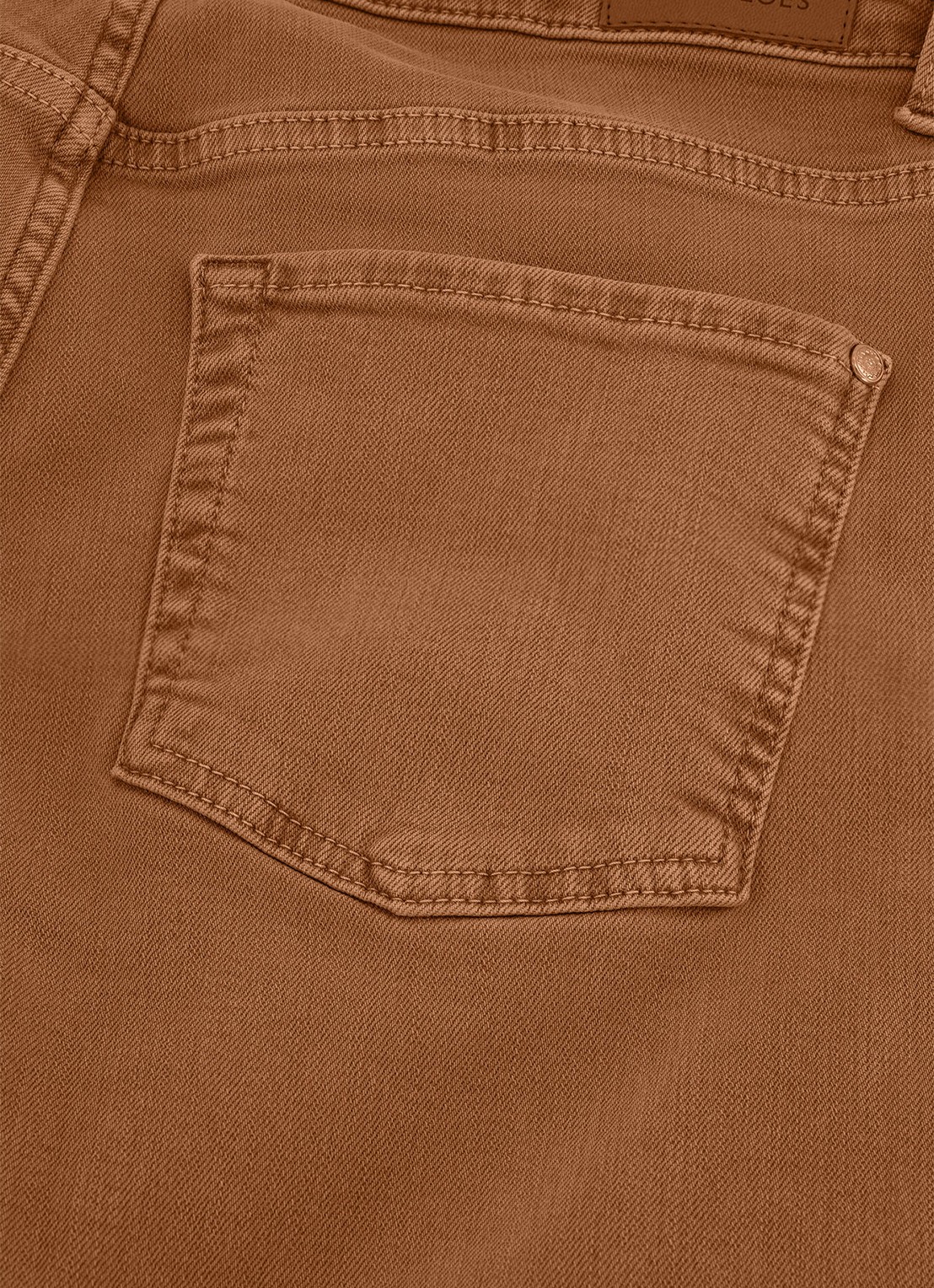 Studio Anneloes High waist wide leg jeans met steekzakken - detail 5 camel