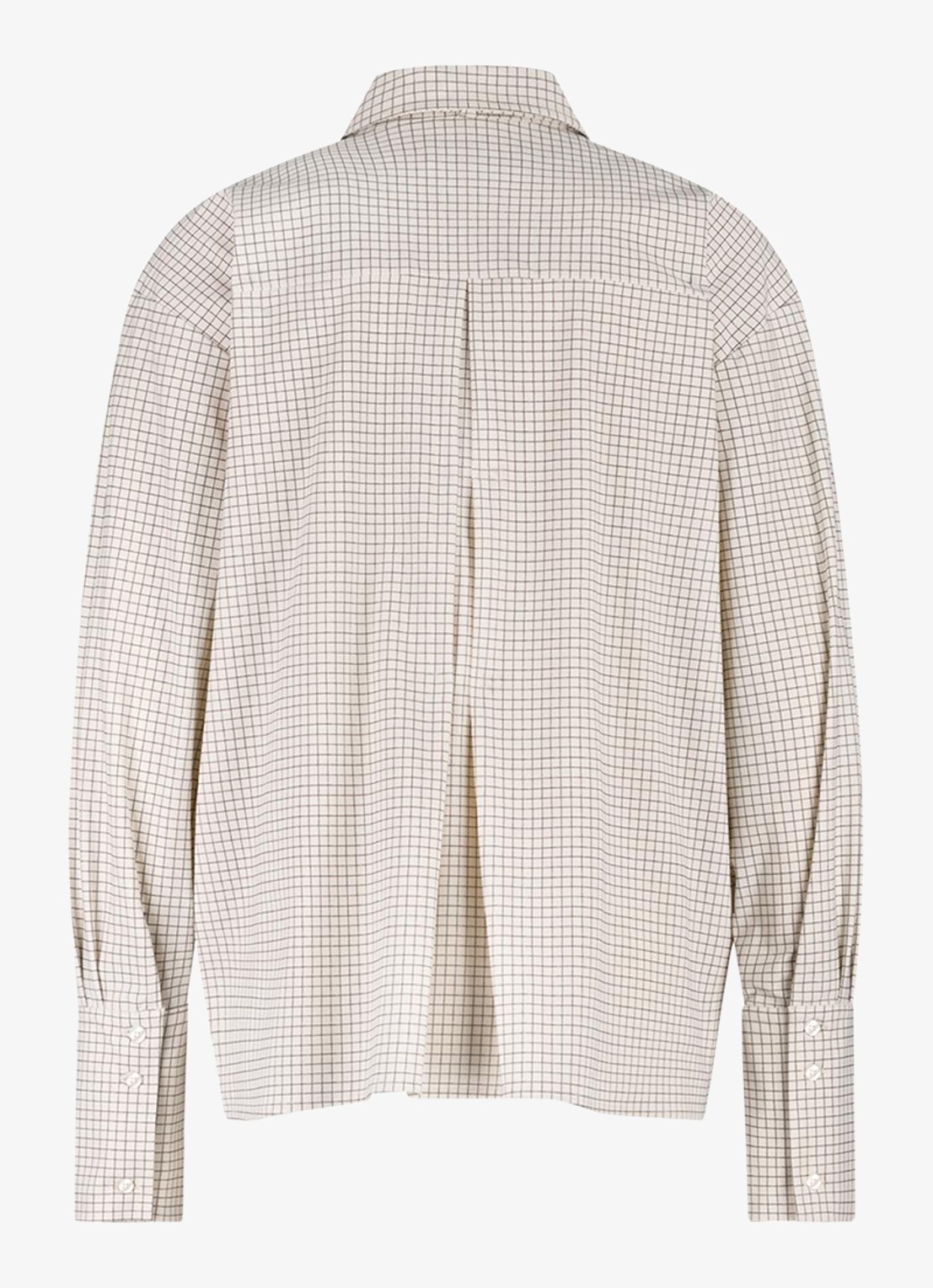 Studio Anneloes Hollis blouse met ruitdessin - achterkant creme