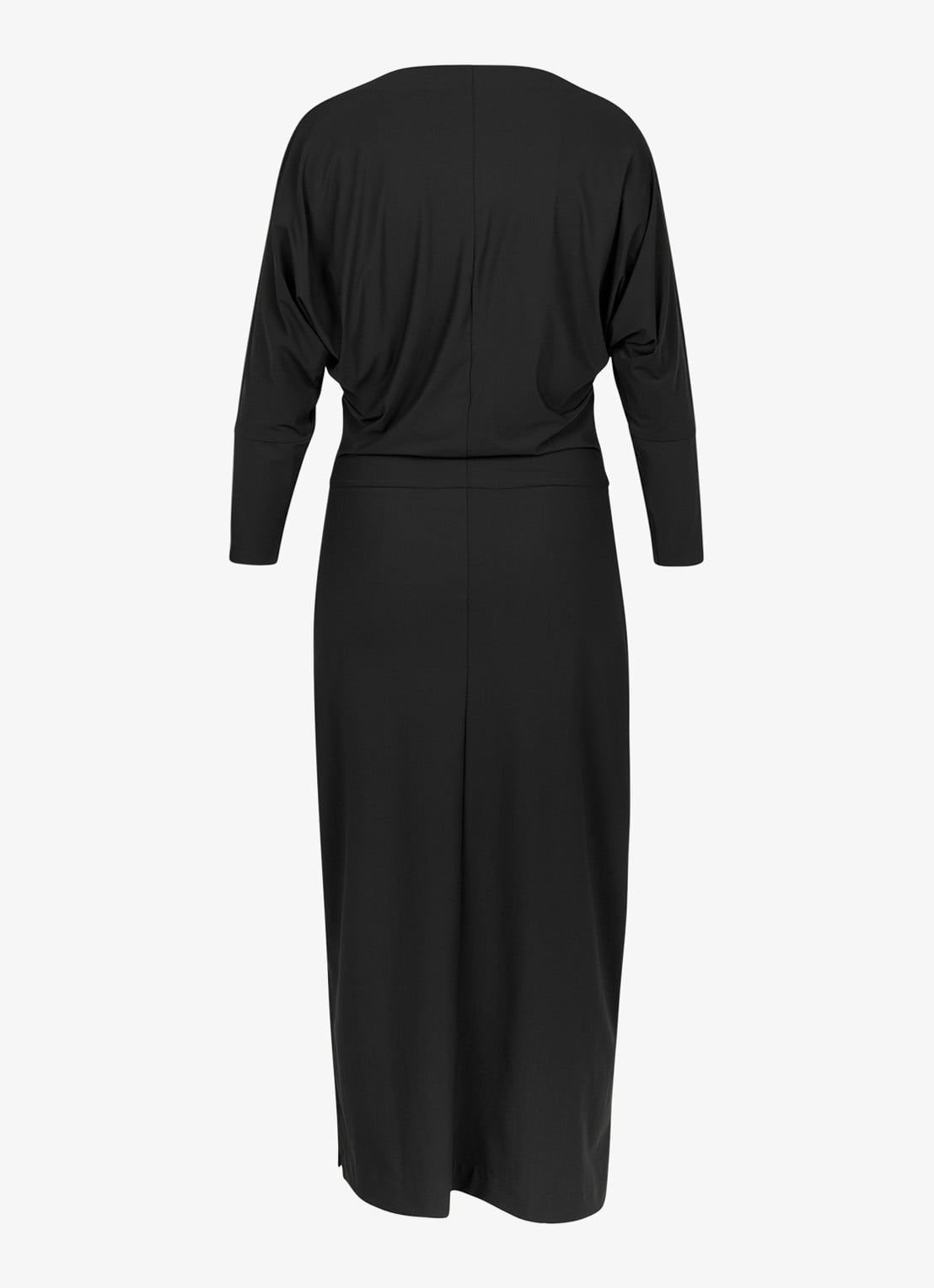 Studio Anneloes Ineke midi jurk met boothals - achterkant zwart