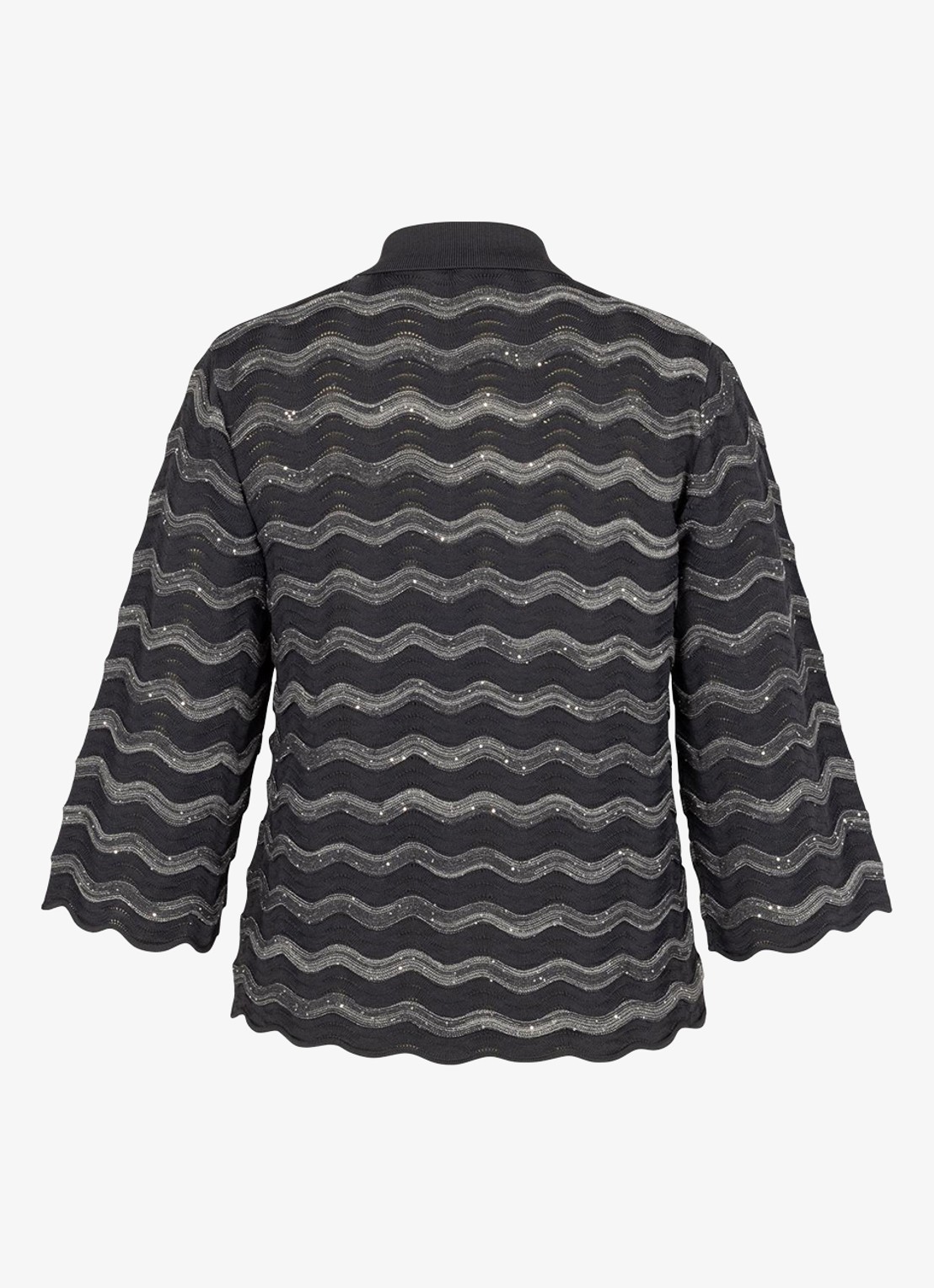 Studio Anneloes Jacy vest met lurex - achterkant 2 grijs