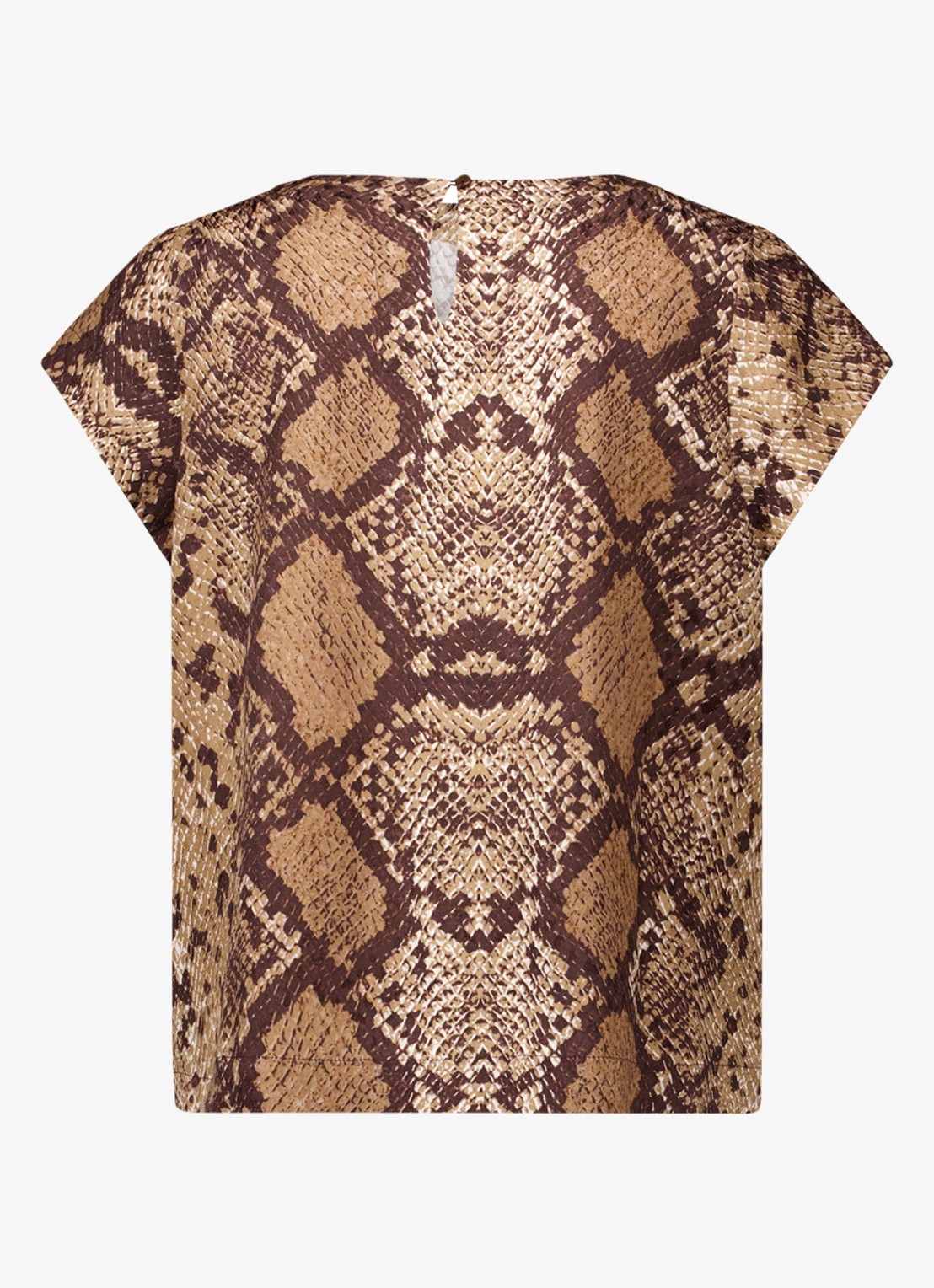 Studio Anneloes Jindra top met slangenprint - achterkant 4 bruin