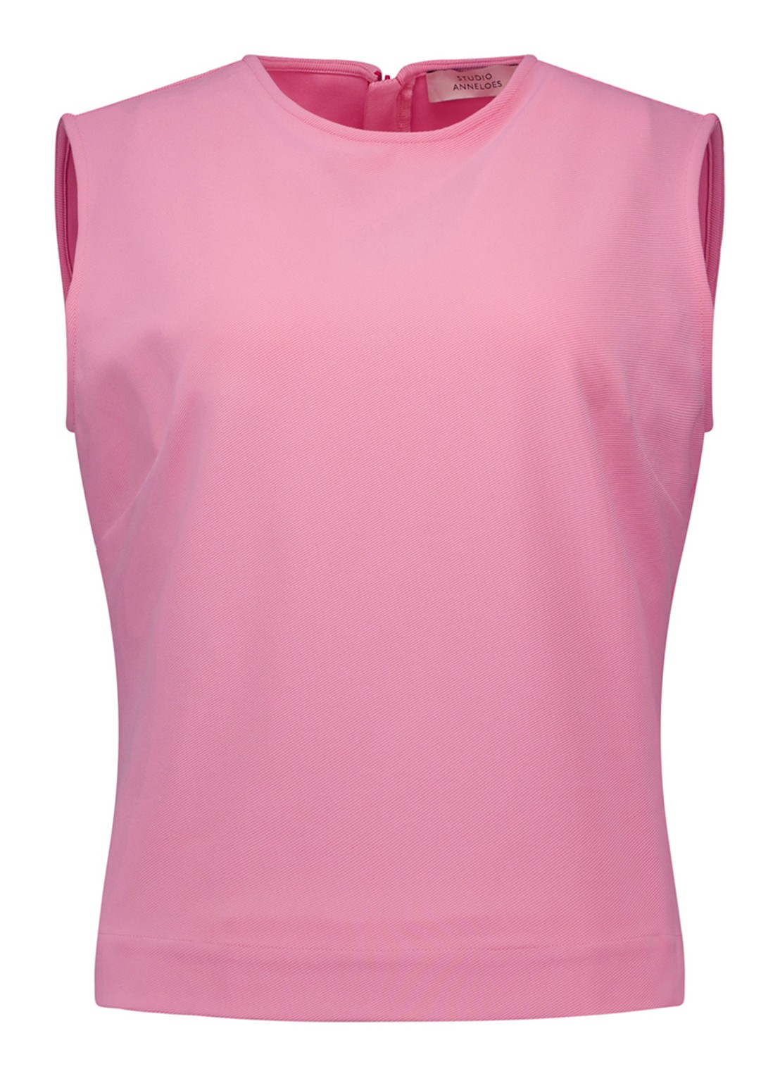 Studio Anneloes Josie mouwloze top met ronde hals - voorkant roze