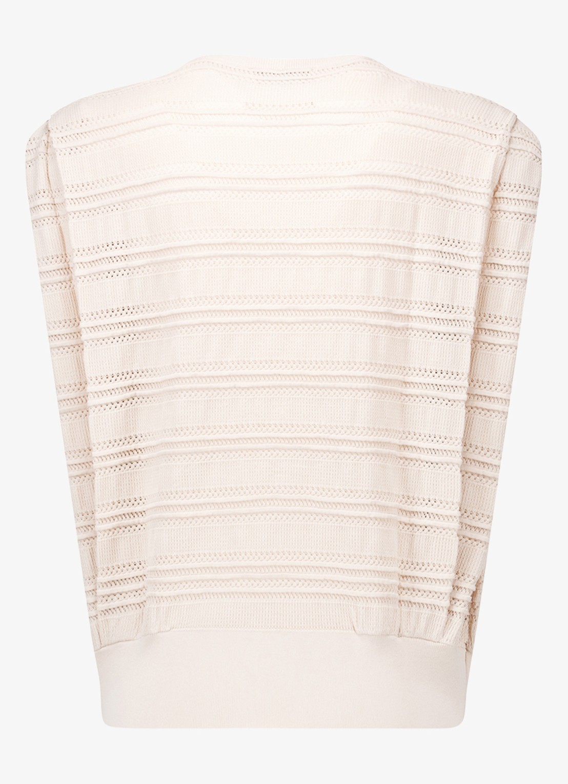 Studio Anneloes Leona fijngebreide top - achterkant 3 creme