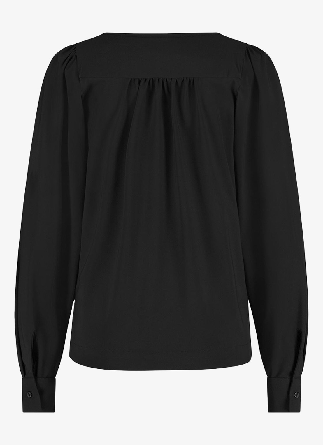 Studio Anneloes Les top met V-hals - detail 4 zwart