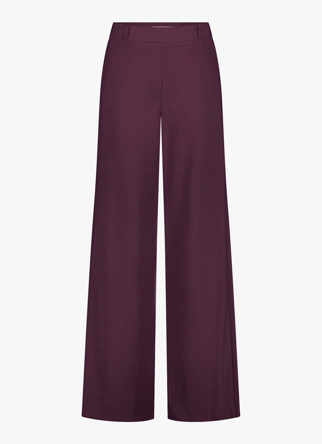 Studio Anneloes Lexie bonded trousers - voorkant aubergine