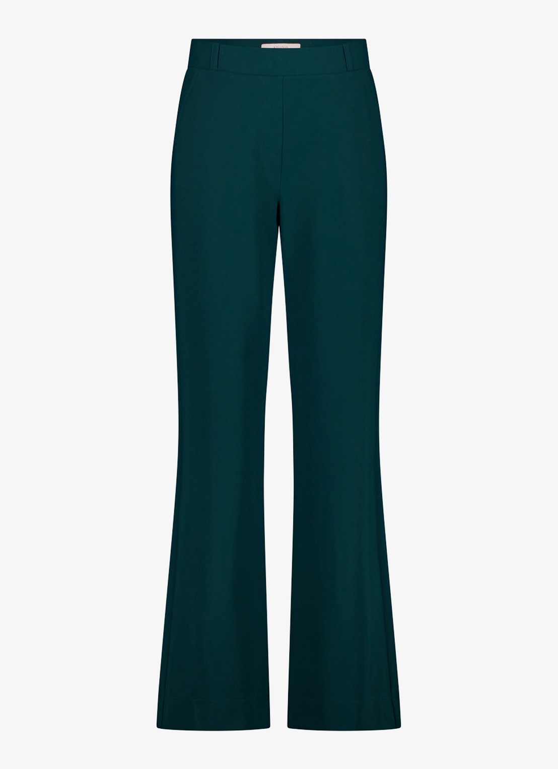 Studio Anneloes Lexie bonded trousers - voorkant 4 petrol