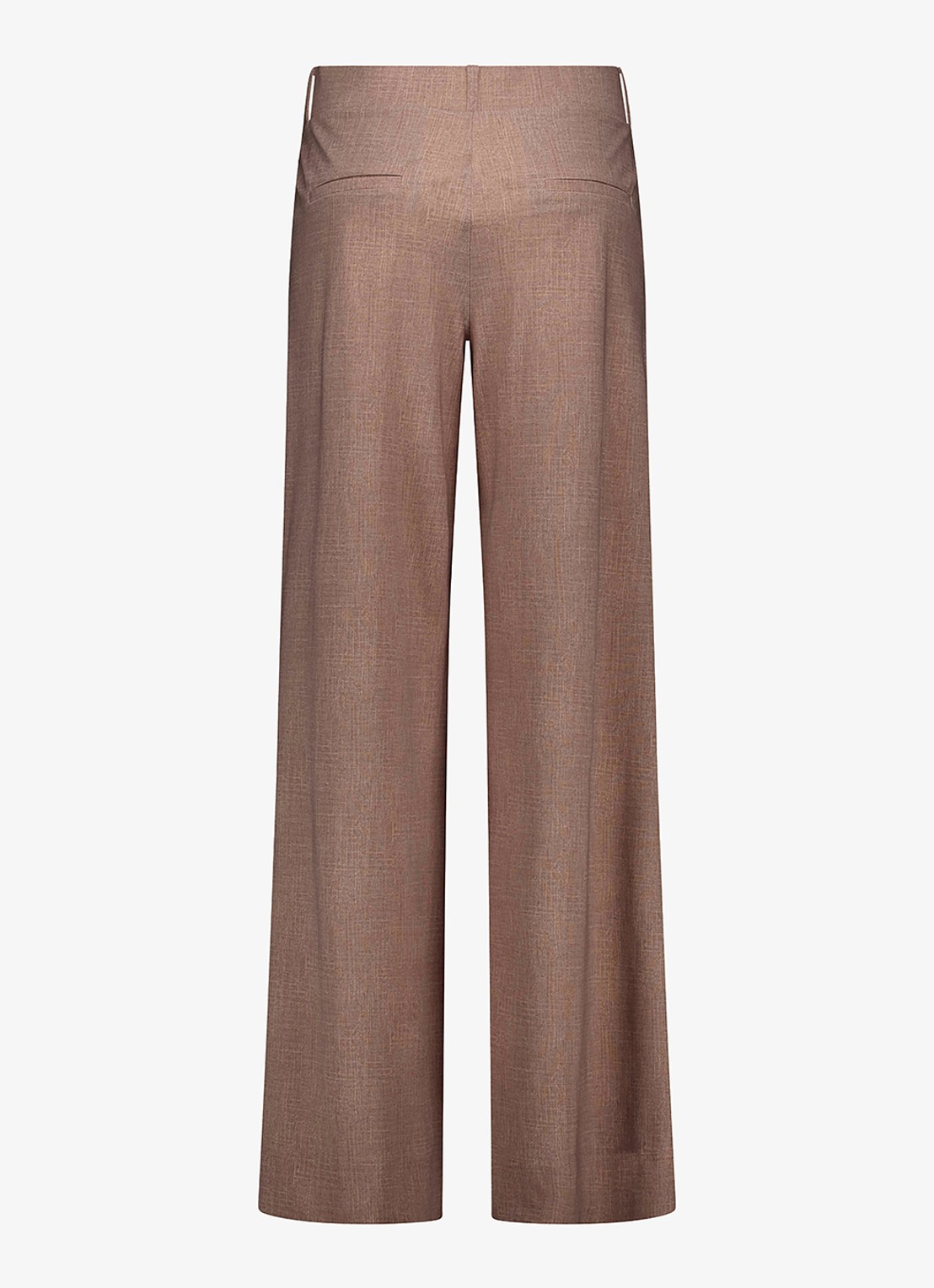Studio Anneloes Lexie high waist loose fit pantalon met steekzakken - achterkant lichtbruin