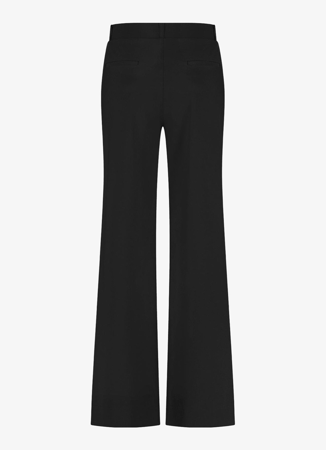 Studio Anneloes Lexie high waist wide fit broek met steekzakken - detail 5 zwart