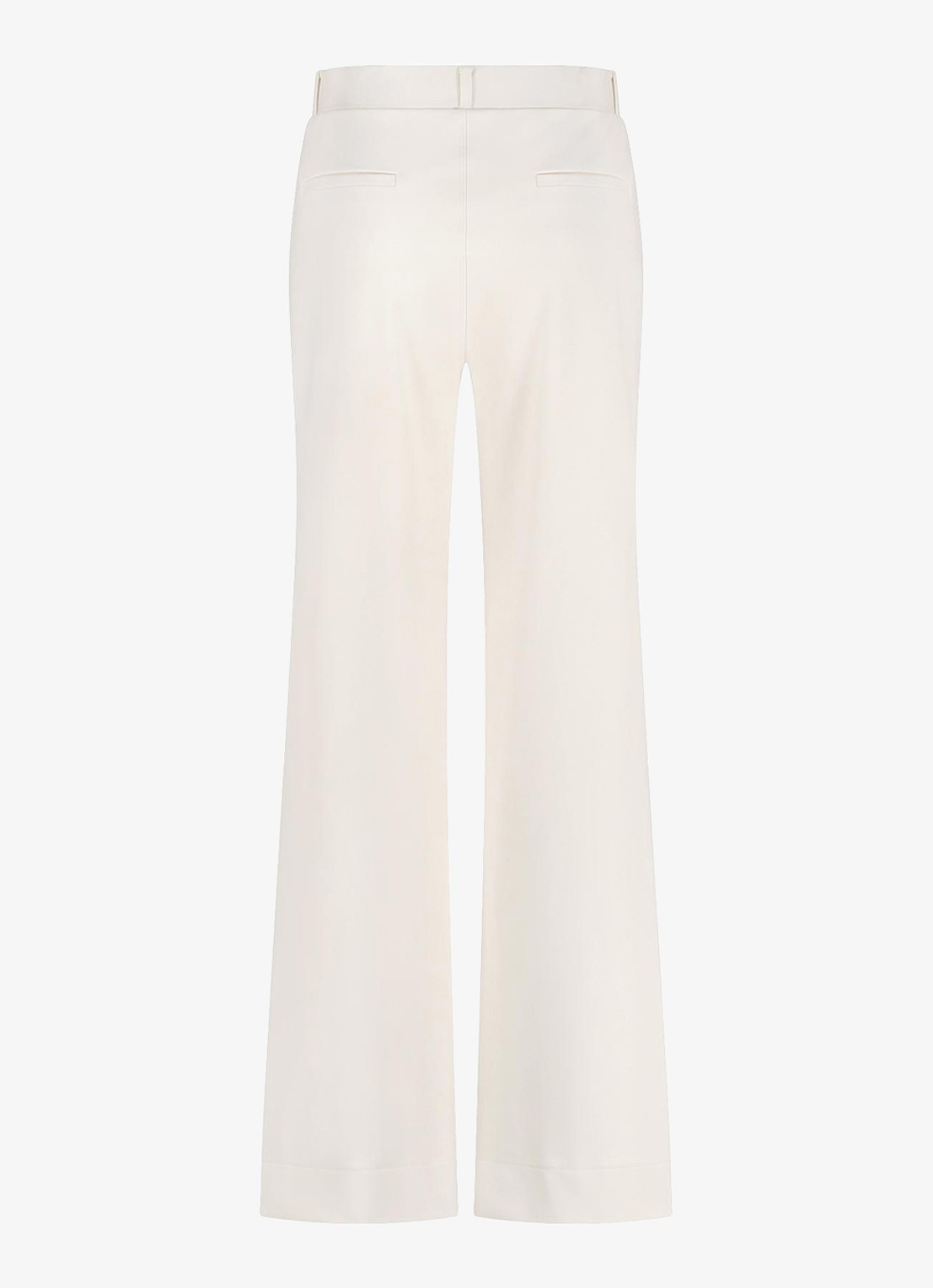 Studio Anneloes Lexie high waist wide fit broek met steekzakken - detail 3 gebroken wit