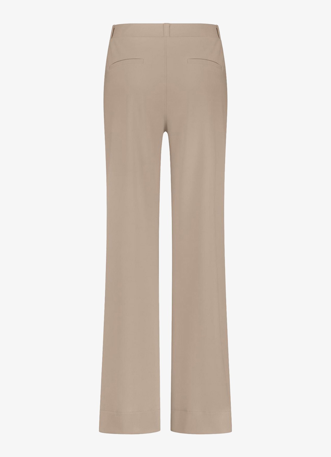 Studio Anneloes Lexie high waist wide fit pantalon met steekzakken - achterkant 2 lichtbruin