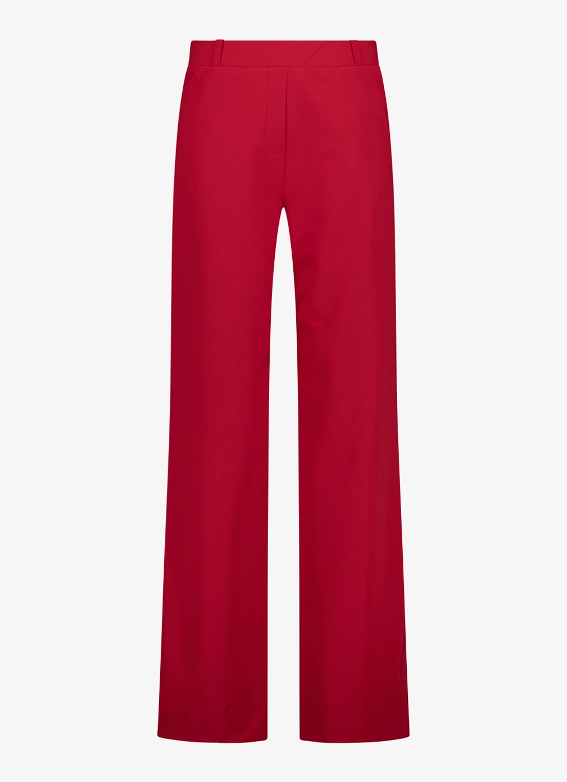 Studio Anneloes Lexie loose fit pantalon met paspelzakken - voorkant rood