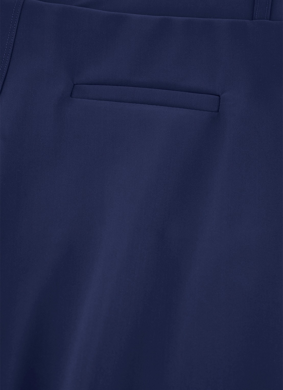 Studio Anneloes Lexie mid waist wide fit pantalon van travelstof - detail 4 donkerblauw